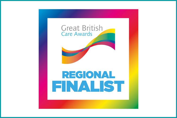 Great British Care Awards regional finalist logo