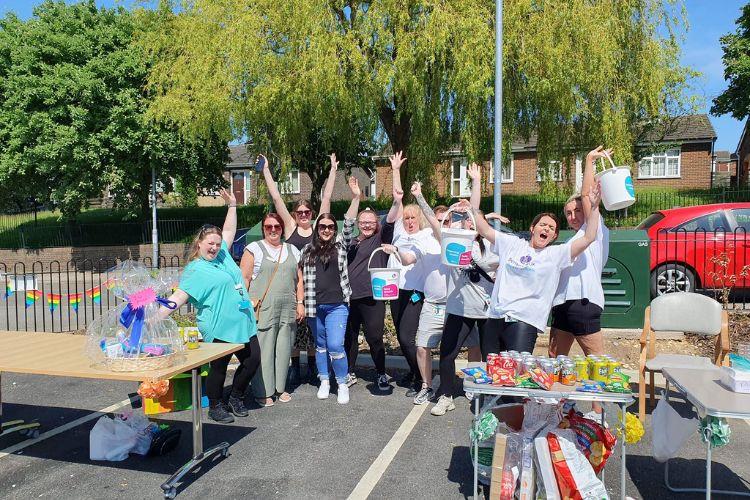 Care workers fundraising for Dementia UK
