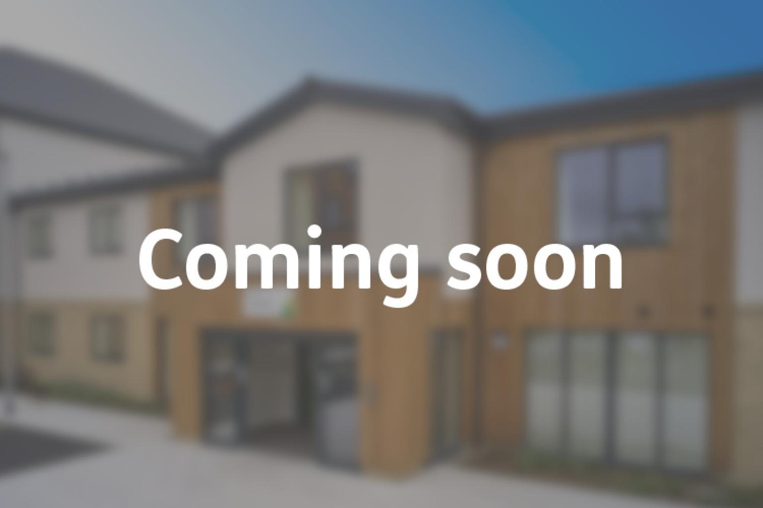 Blurred image of a care home coming soon